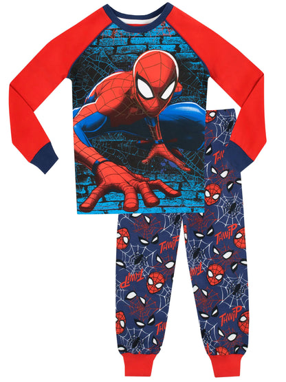 Spiderman Boys Pajamas Size 4 Blue